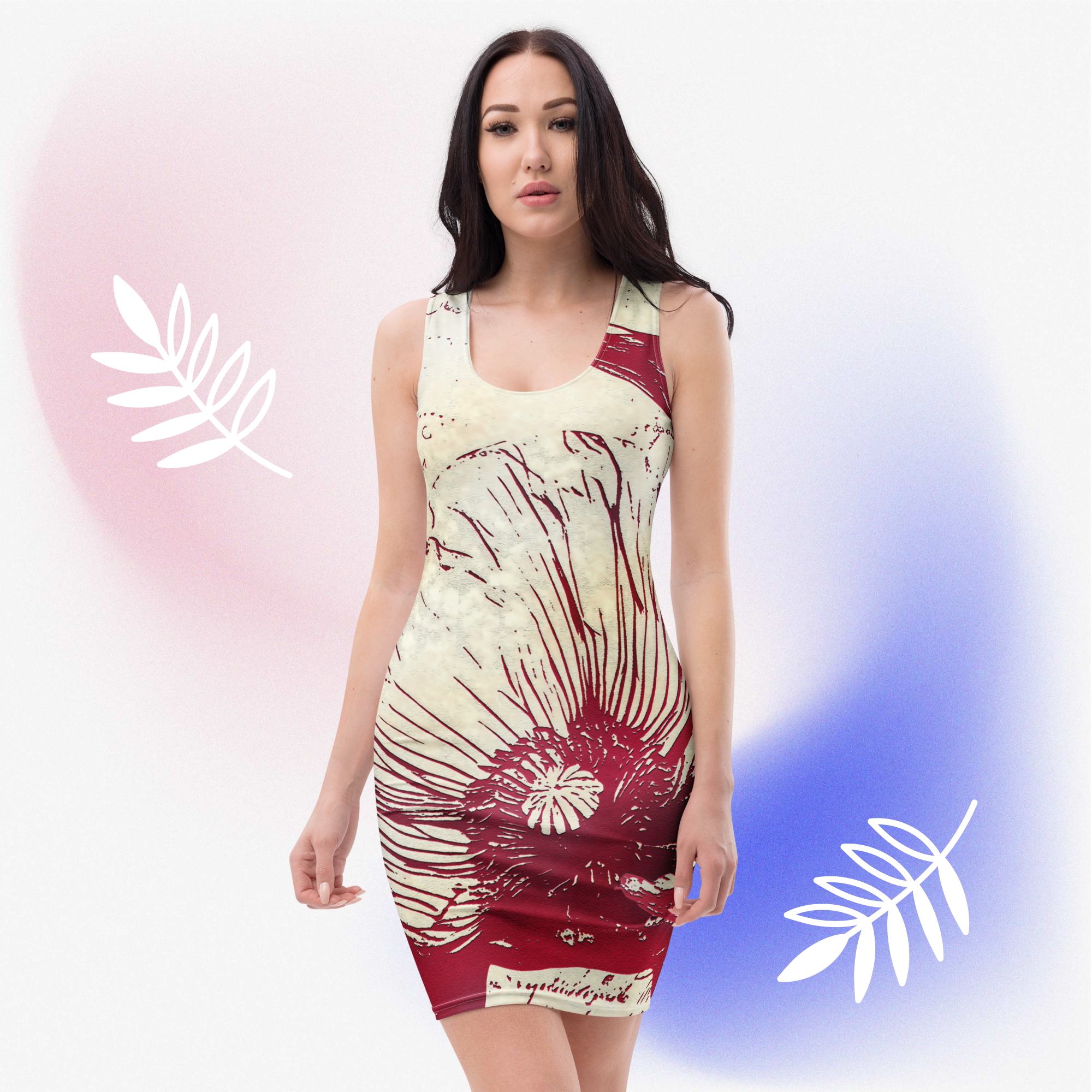 Blush Bloom Bodycon dress