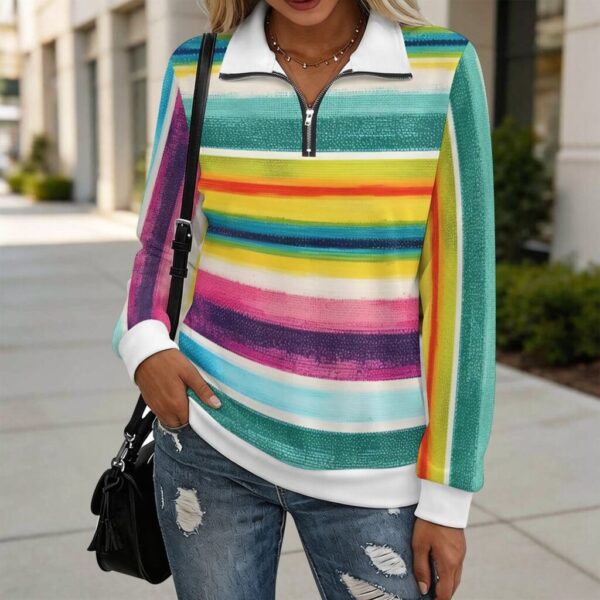 ad2cabb46142c430f47c142d99673366.jpg Southwest Stripes Women's Pullover Hoodie